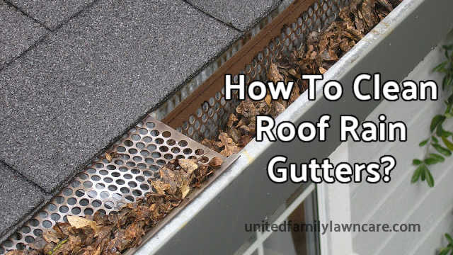 how_to_clean_rain_roof_gutters_United_Family_Lawn_care_services_charlotte_nc
